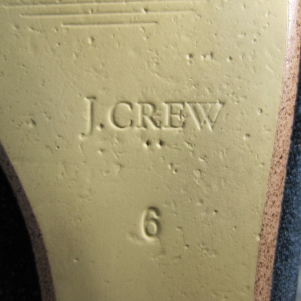 J Crew Black Gold-Dipped Velvet Flats Size: 6M - Picture 8 of 8
